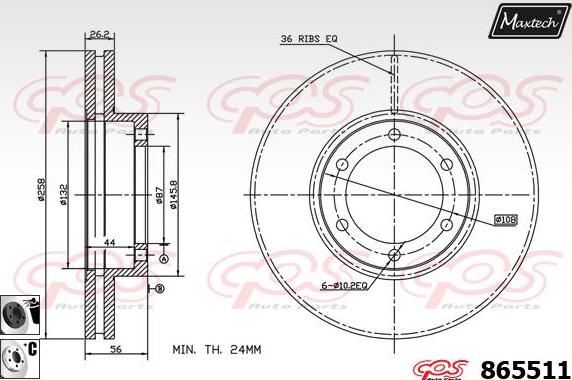 Maxtech 70200673 - Kit de réparation, étrier de frein cwaw.fr