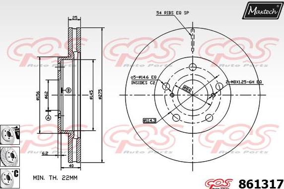 Maxtech 70200097 - Kit de réparation, étrier de frein cwaw.fr