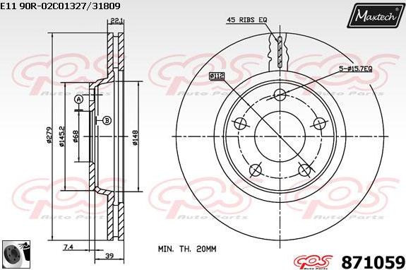 Maxtech 70200034 - Kit de réparation, étrier de frein cwaw.fr