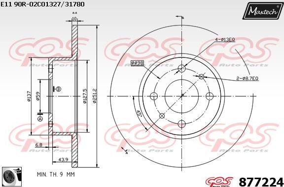 Maxtech 70200038 - Kit de réparation, étrier de frein cwaw.fr