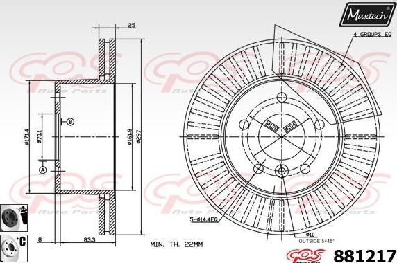 Maxtech 70200026 - Kit de réparation, étrier de frein cwaw.fr