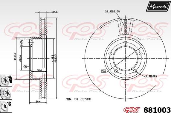 Maxtech 70200156 - Kit de réparation, étrier de frein cwaw.fr