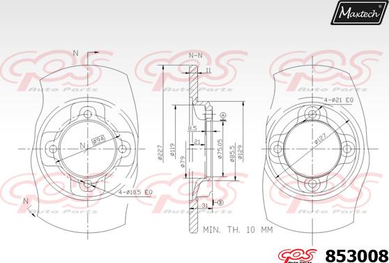 Maxtech 70200158 - Kit de réparation, étrier de frein cwaw.fr