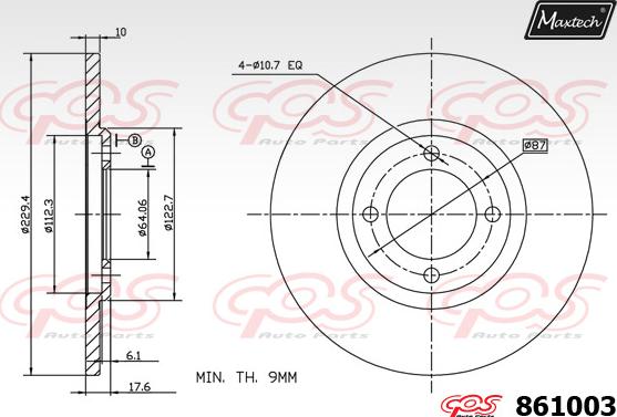 Maxtech 70200165 - Kit de réparation, étrier de frein cwaw.fr