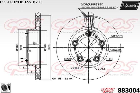 Maxtech 70200122 - Kit de réparation, étrier de frein cwaw.fr