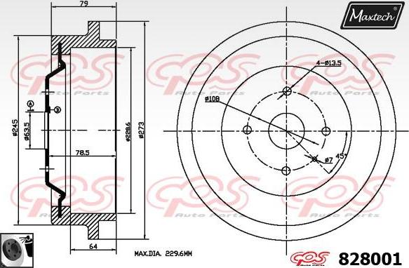 Maxtech 70200177 - Kit de réparation, étrier de frein cwaw.fr