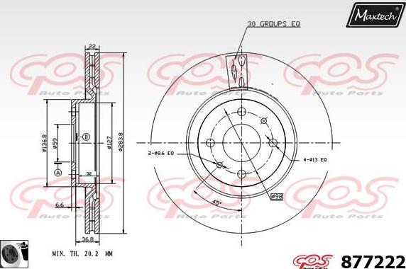 Maxtech 70200861 - Kit de réparation, étrier de frein cwaw.fr