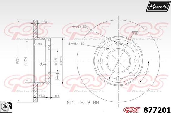 Maxtech 70200828 - Kit de réparation, étrier de frein cwaw.fr