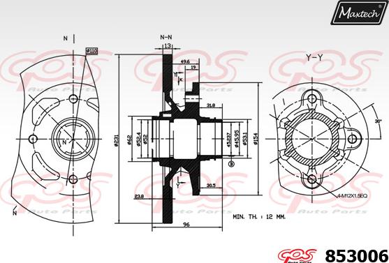 Maxtech 70200879 - Kit de réparation, étrier de frein cwaw.fr