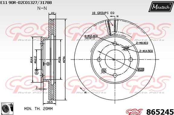 Maxtech 70200394 - Kit de réparation, étrier de frein cwaw.fr