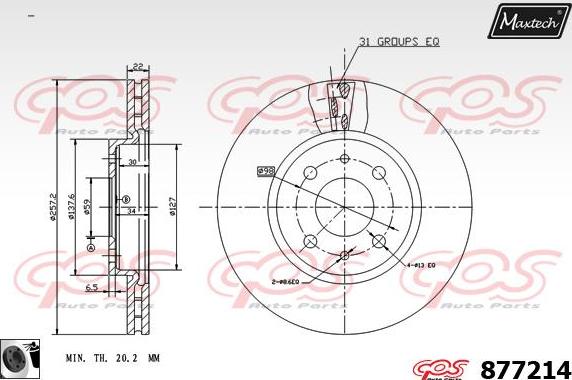 Maxtech 70200384 - Kit de réparation, étrier de frein cwaw.fr