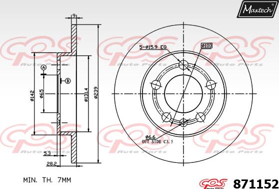 Maxtech 70200322 - Kit de réparation, étrier de frein cwaw.fr