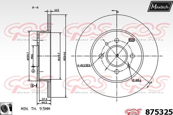 Maxtech 70200249 - Kit de réparation, étrier de frein cwaw.fr