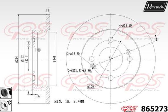 Maxtech 70200248 - Kit de réparation, étrier de frein cwaw.fr