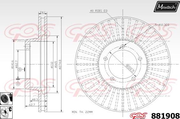 Maxtech 70200258 - Kit de réparation, étrier de frein cwaw.fr