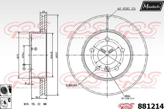 Maxtech 70200253 - Kit de réparation, étrier de frein cwaw.fr