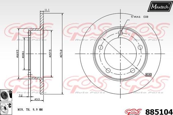 Maxtech 70200252 - Kit de réparation, étrier de frein cwaw.fr