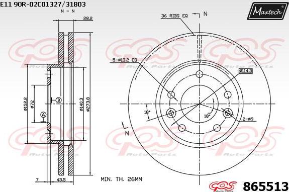 Maxtech 70200218 - Kit de réparation, étrier de frein cwaw.fr