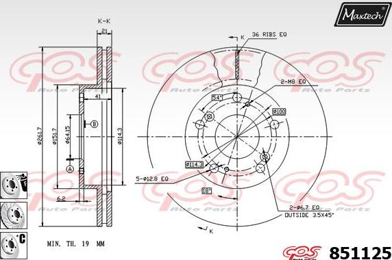 Maxtech 70200234 - Kit de réparation, étrier de frein cwaw.fr