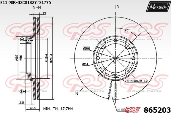 Maxtech 70200236 - Kit de réparation, étrier de frein cwaw.fr