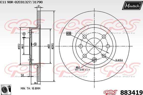 Maxtech 70200757 - Kit de réparation, étrier de frein cwaw.fr