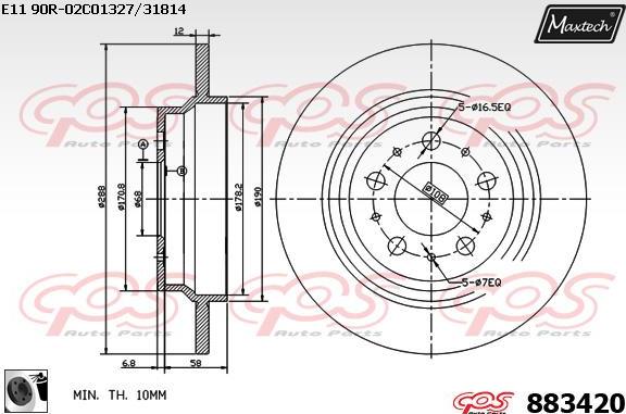 Maxtech 70200762 - Kit de réparation, étrier de frein cwaw.fr