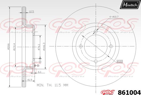 Maxtech 70200716 - Kit de réparation, étrier de frein cwaw.fr