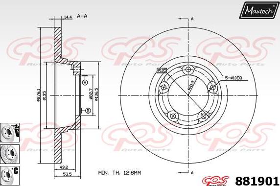 Maxtech 70200717 - Kit de réparation, étrier de frein cwaw.fr