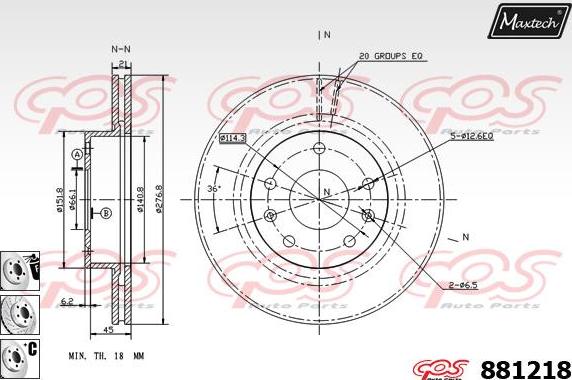 Maxtech 70200786 - Kit de réparation, étrier de frein cwaw.fr