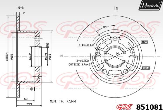 Maxtech 70200739 - Kit de réparation, étrier de frein cwaw.fr