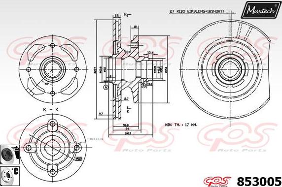 Maxtech 70200730 - Kit de réparation, étrier de frein cwaw.fr