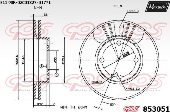 Maxtech 70200729 - Kit de réparation, étrier de frein cwaw.fr