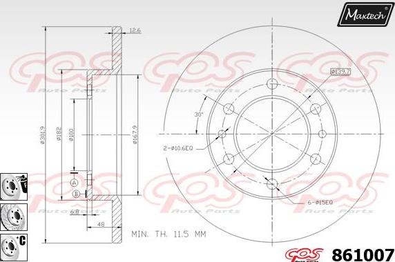 Maxtech 70200773 - Kit de réparation, étrier de frein cwaw.fr