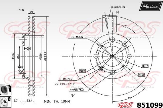 Maxtech 70203044 - Kit de réparation, étrier de frein cwaw.fr