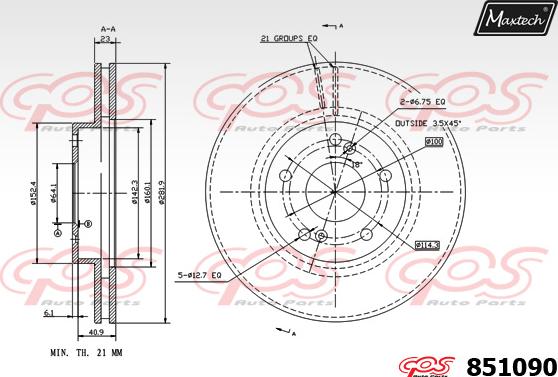 Maxtech 70203051 - Kit de réparation, étrier de frein cwaw.fr