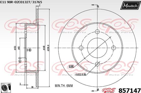 Maxtech 70203053 - Kit de réparation, étrier de frein cwaw.fr