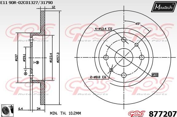 Maxtech 70203000 - Kit de réparation, étrier de frein cwaw.fr