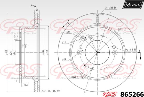 Maxtech 70203011 - Kit de réparation, étrier de frein cwaw.fr