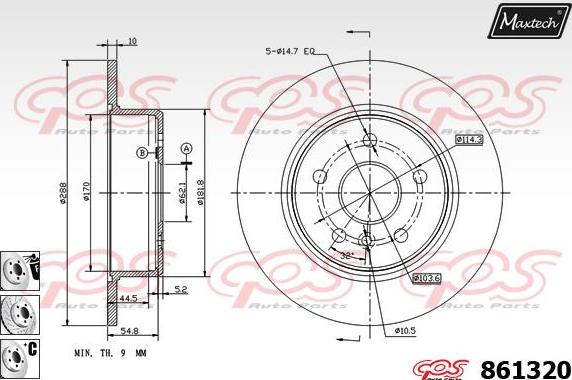 Maxtech 867002 - Disque de frein cwaw.fr