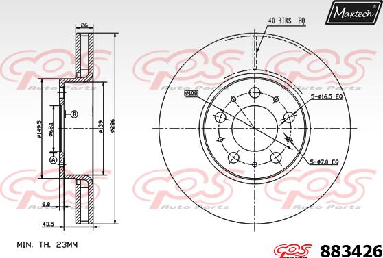 Maxtech 70203022 - Kit de réparation, étrier de frein cwaw.fr