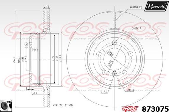 Maxtech 71810074 - Boulon de guidage, étrier de frein cwaw.fr