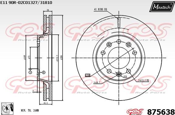 Maxtech 71810118 - Boulon de guidage, étrier de frein cwaw.fr