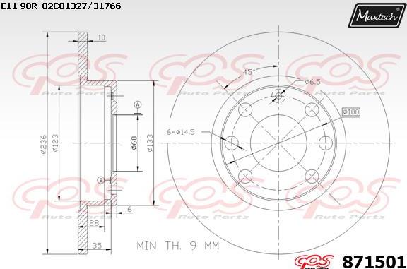 Maxtech 71810132 - Boulon de guidage, étrier de frein cwaw.fr