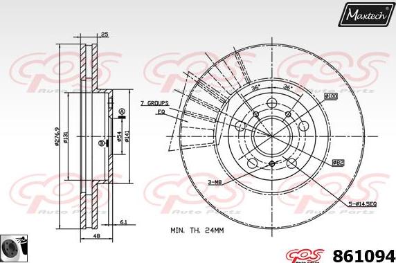 Maxtech 71810208 - Boulon de guidage, étrier de frein cwaw.fr