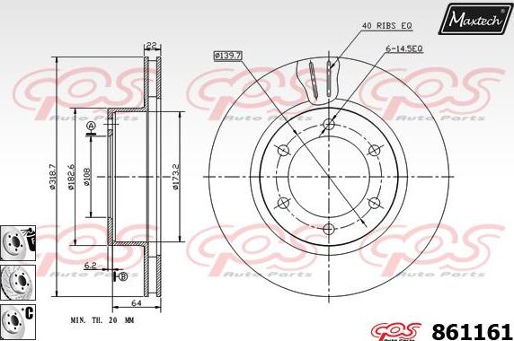 Maxtech 72944006 - Piston, étrier de frein cwaw.fr