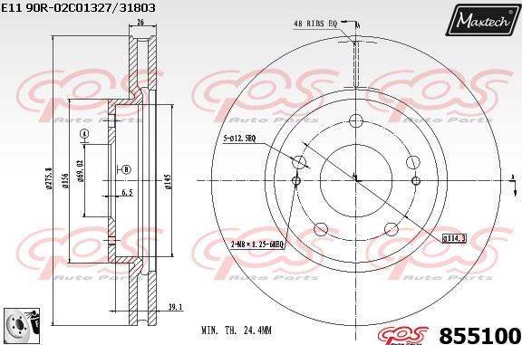 Maxtech 72944032 - Piston, étrier de frein cwaw.fr