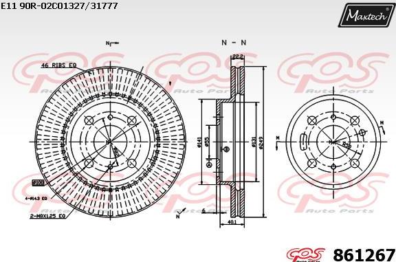 Maxtech 72945009 - Piston, étrier de frein cwaw.fr