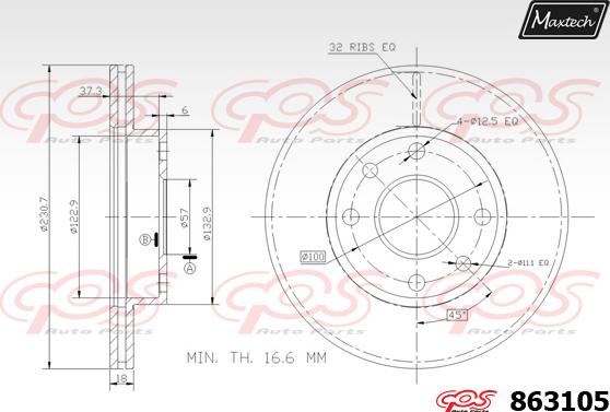 Maxtech 72945004 - Piston, étrier de frein cwaw.fr