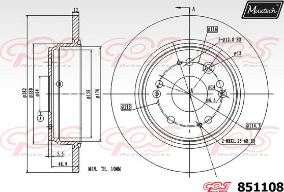 Maxtech 72945014 - Piston, étrier de frein cwaw.fr