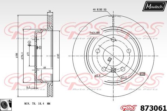 Maxtech 72945018 - Piston, étrier de frein cwaw.fr